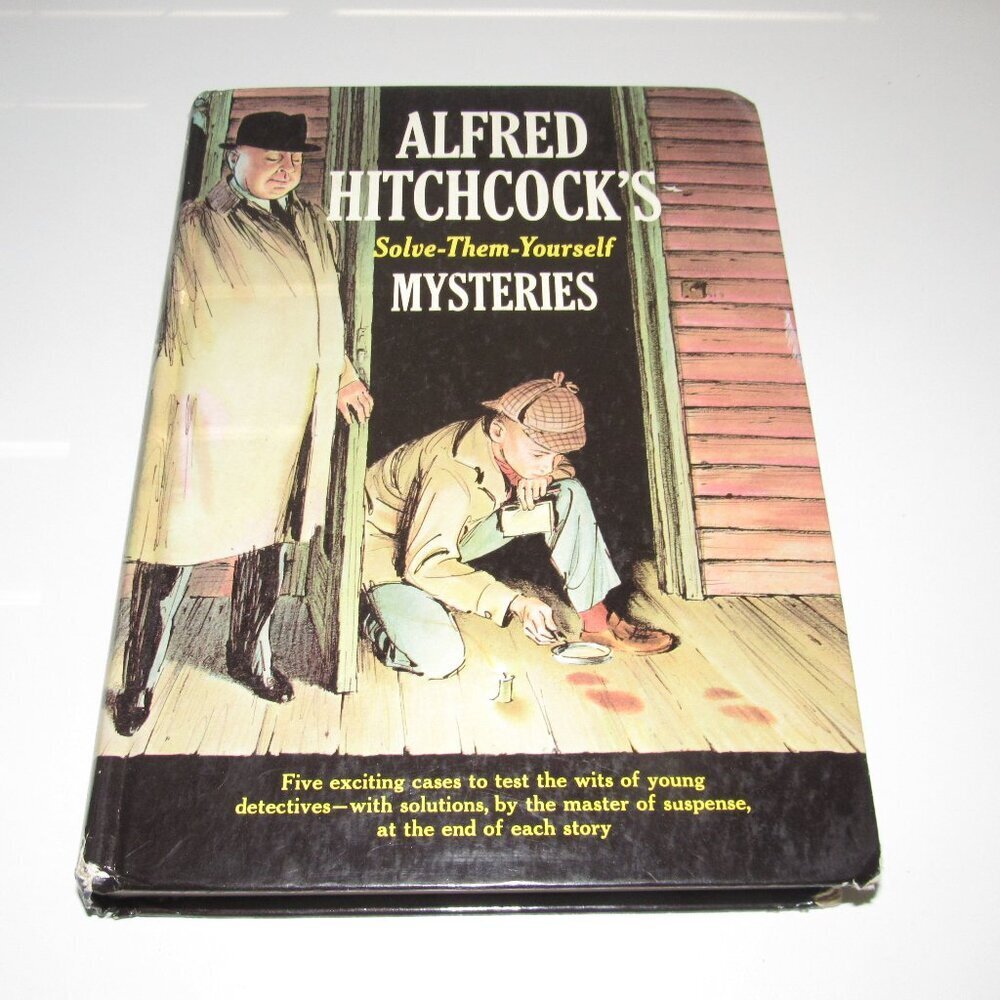 Alfred Hitchcock’s Solve‑Them‑Yourself Mysteries | Vintage Hardcover Puzzle Book